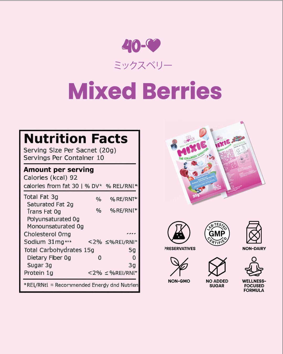 Mixed Berries Collagen with Glutathione Drink Mix— For Radiance, Protection, & Daily Nourishment