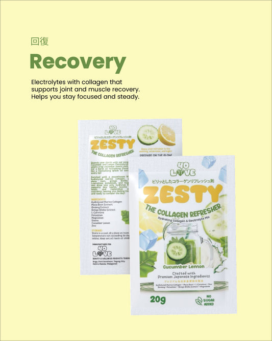 Cucumber Lemon Electrolytes and Collagen Drink Mix – For Peak Performance, Endurance, & Recovery