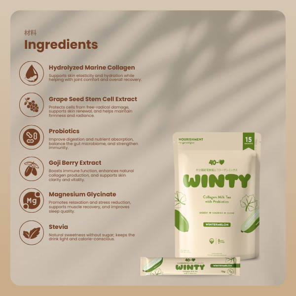 Wintermelon Collagen + Probiotics for Daily Nourishment