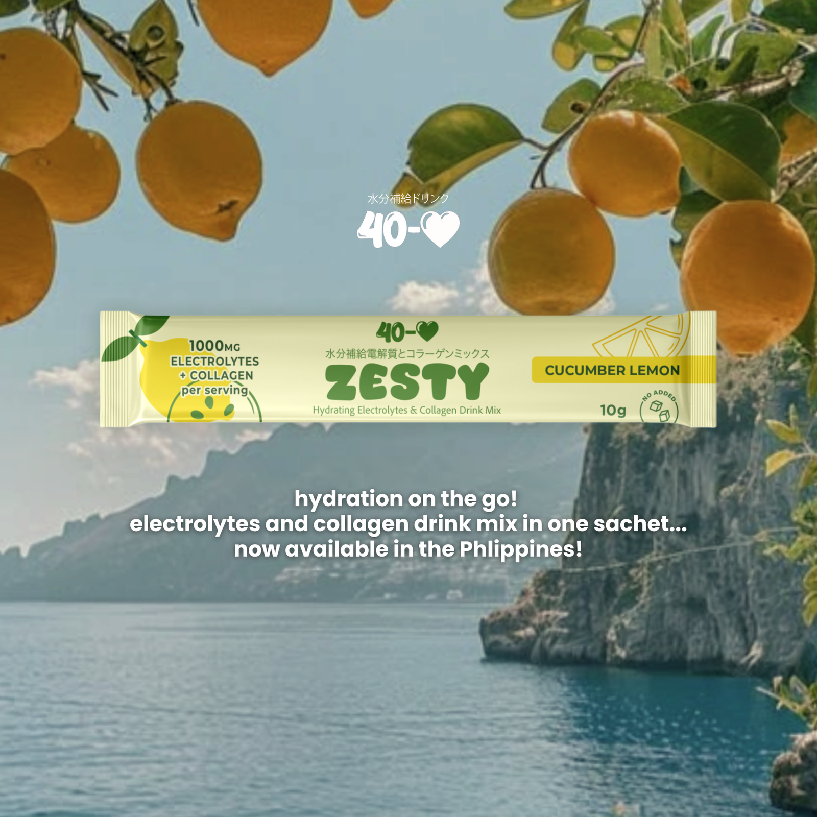 Electrolytes + Collagen Hydration - Cucumber Lemon Flavor