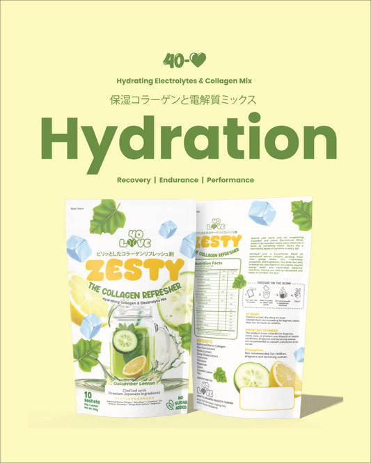 Cucumber Lemon Electrolytes and Collagen Drink Mix – For Peak Performance, Endurance, & Recovery